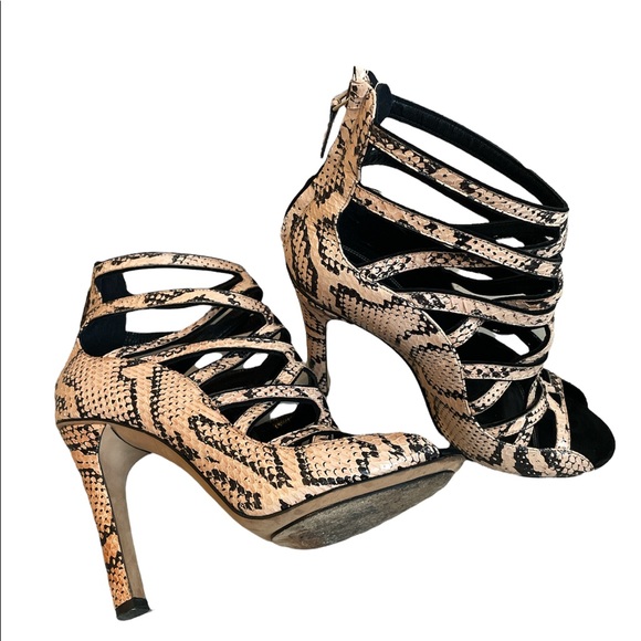 Derek Lam Snake Print Caged heels size 7 - Picture 4 of 16